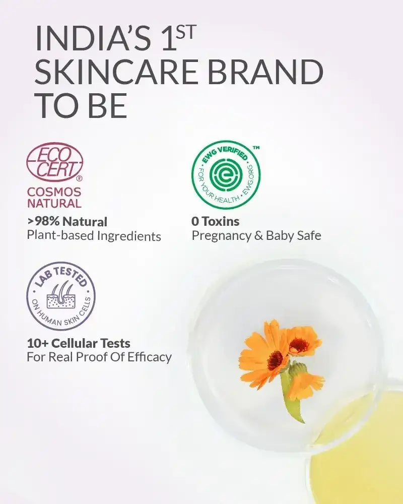 ECO CERT, EWG VERIFIED, LAB TESTED - all 3 certifications for baby massage oil