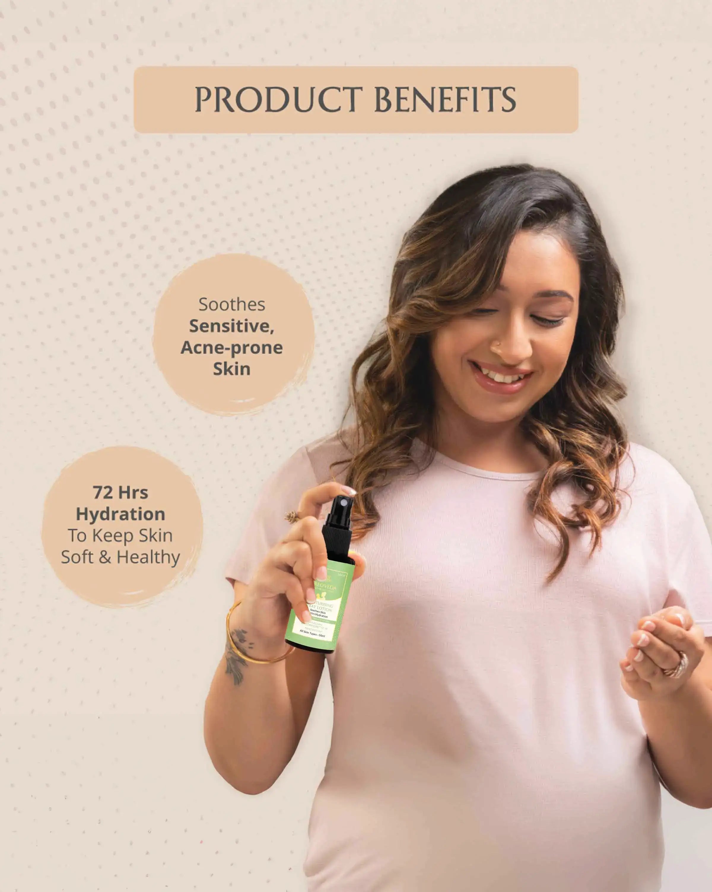 product benefits of Moisturizing spray lotion