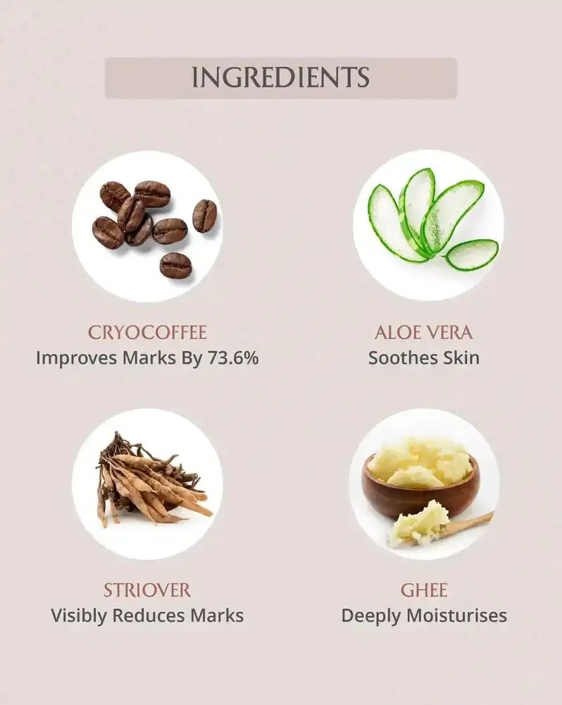 Ingredients in a Stretch mark removal cream