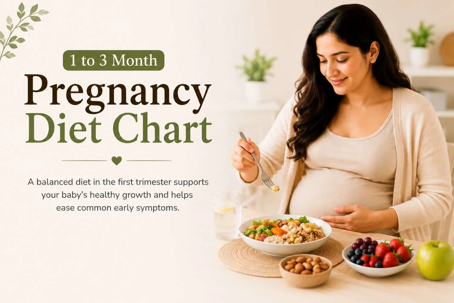 1 to 3 Month Pregnancy Diet Chart: What to Eat (and Avoid) in Early Pregnancy