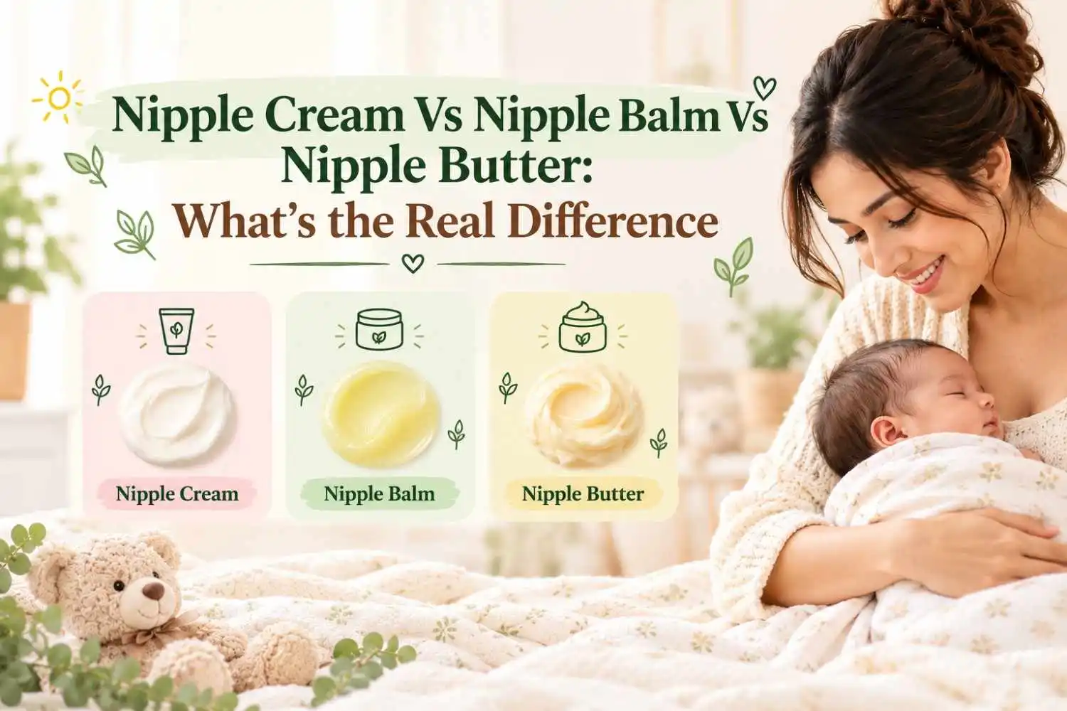 Nipple Cream vs Nipple Balm vs Nipple Butter: What's the Real Difference?