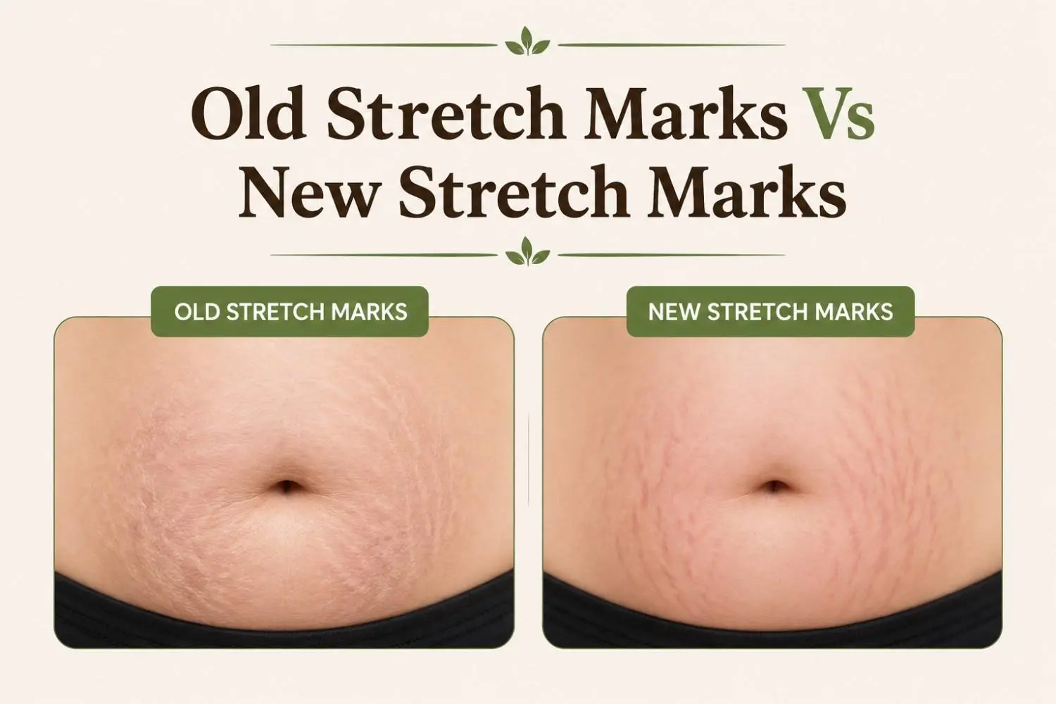 Old Stretch Marks Vs New Stretch Marks - Can Both Be Treated?