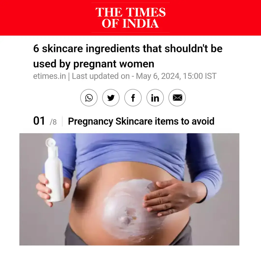 6 skincare ingredients that shouldn't be used by pregnant women