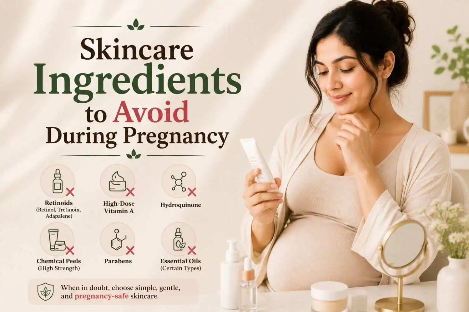 Skincare Ingredients to Avoid During Pregnancy