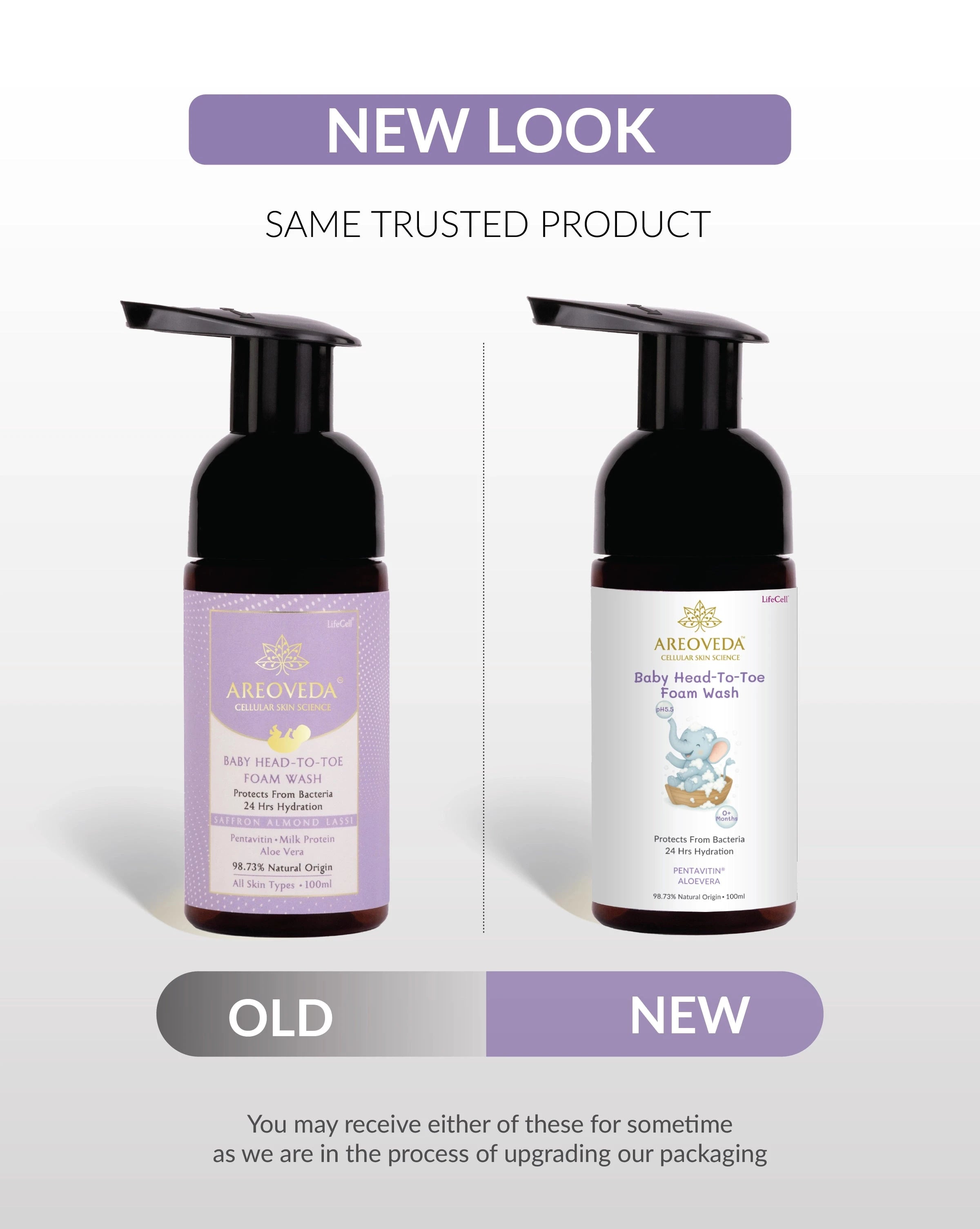 New Look of Baby Head to foam Wash