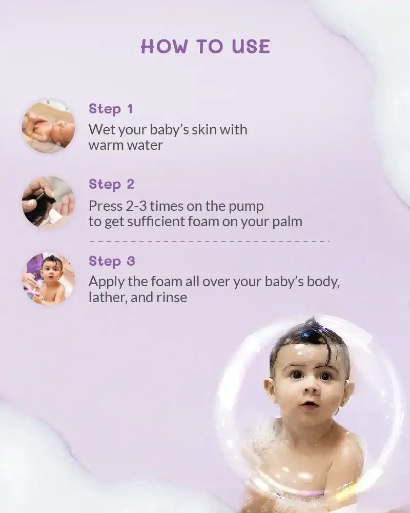 How to use AreoVeda baby body wash